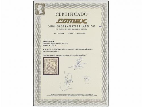 * ESPAÑA. Ed. 152. 10 pts. negro. Buen centraje para este se