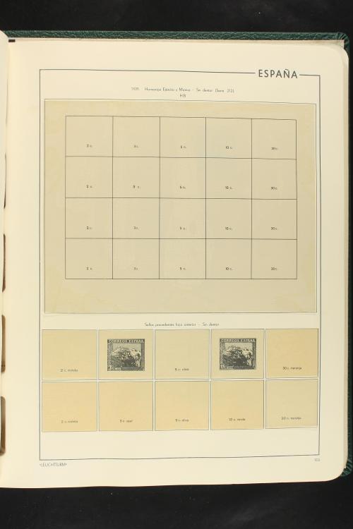 LOTES y COLECCIONES. ESPAÑA. Colección de 1900 a 1949 en dos