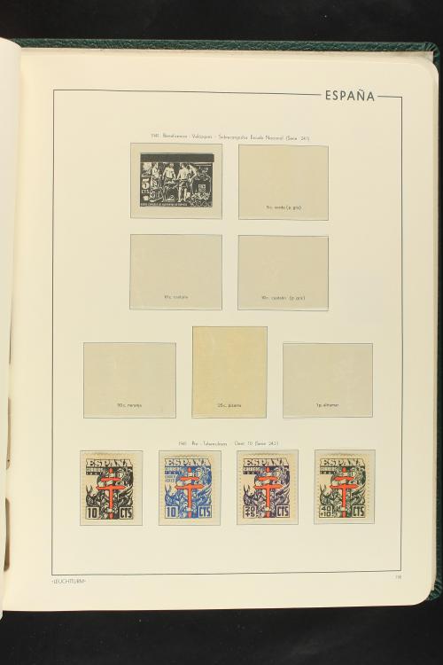 LOTES y COLECCIONES. ESPAÑA. Colección de 1900 a 1949 en dos