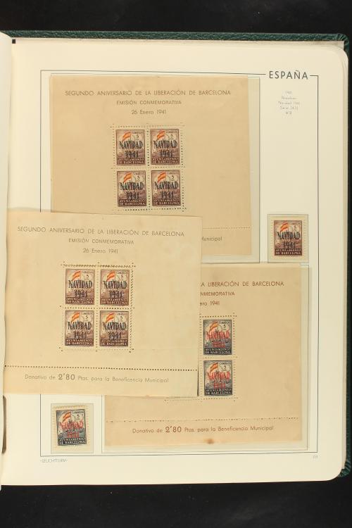 LOTES y COLECCIONES. ESPAÑA. Colección de 1900 a 1949 en dos