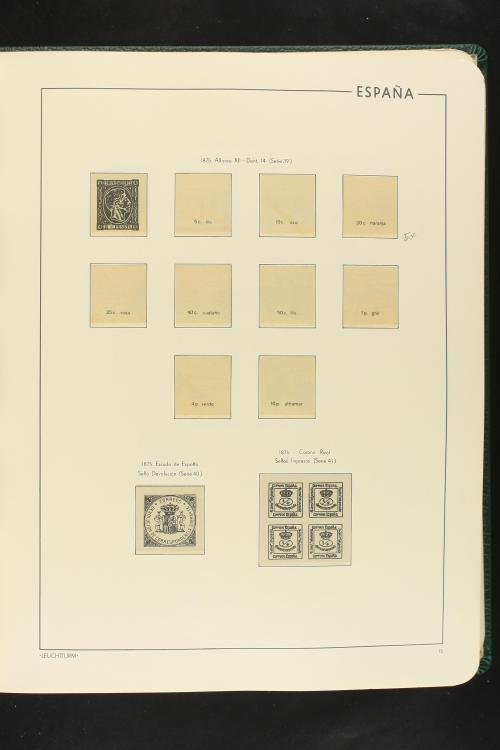 LOTES y COLECCIONES. ESPAÑA. Colección de 1900 a 1949 en dos
