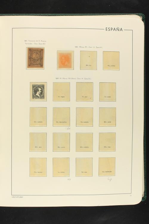 LOTES y COLECCIONES. ESPAÑA. Colección de 1900 a 1949 en dos