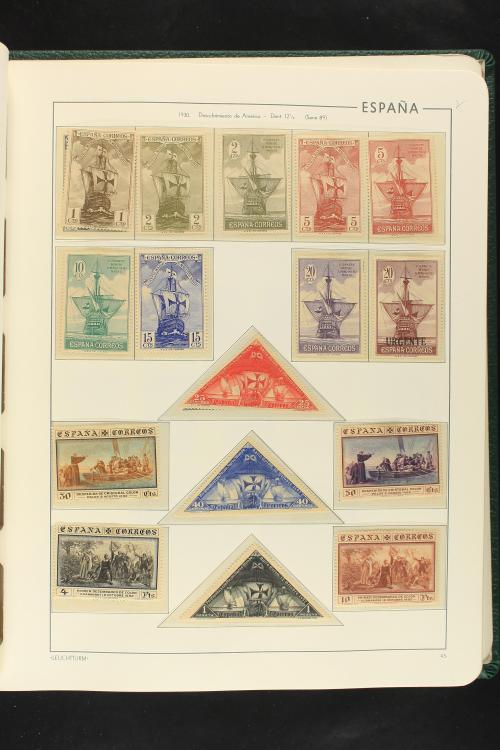 LOTES y COLECCIONES. ESPAÑA. Colección de 1900 a 1949 en dos