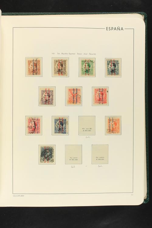 LOTES y COLECCIONES. ESPAÑA. Colección de 1900 a 1949 en dos