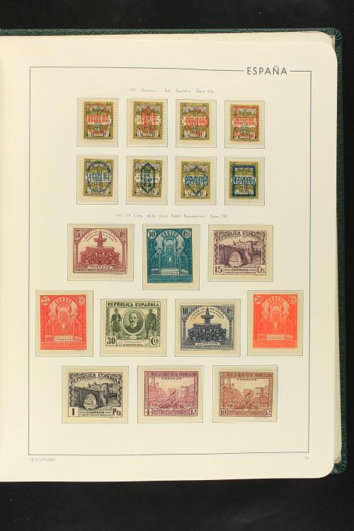 LOTES y COLECCIONES. ESPAÑA. Colección de 1900 a 1949 en dos