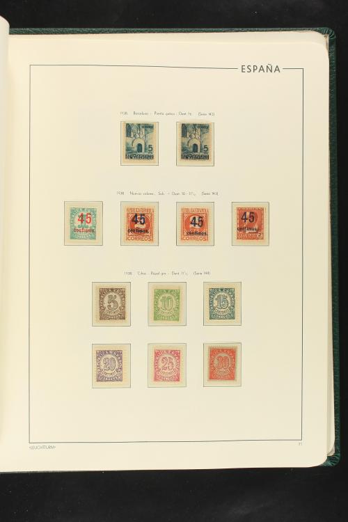 LOTES y COLECCIONES. ESPAÑA. Colección de 1900 a 1949 en dos