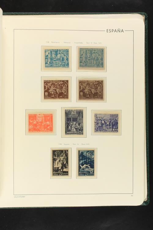 LOTES y COLECCIONES. ESPAÑA. Colección de 1900 a 1949 en dos