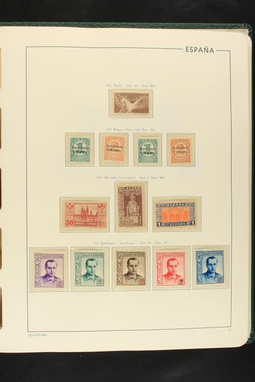 LOTES y COLECCIONES. ESPAÑA. Colección de 1900 a 1949 en dos