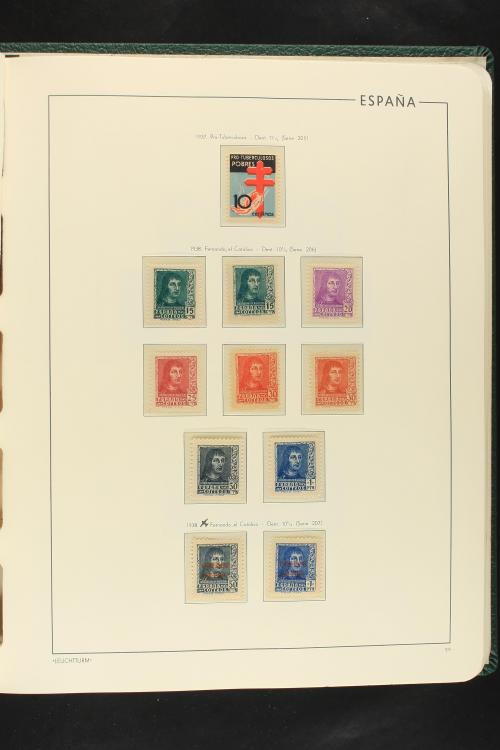 LOTES y COLECCIONES. ESPAÑA. Colección de 1900 a 1949 en dos