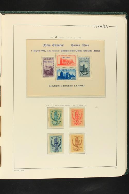 LOTES y COLECCIONES. ESPAÑA. Colección de 1900 a 1949 en dos