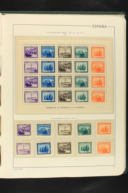 LOTES y COLECCIONES. ESPAÑA. Colección de 1900 a 1949 en dos