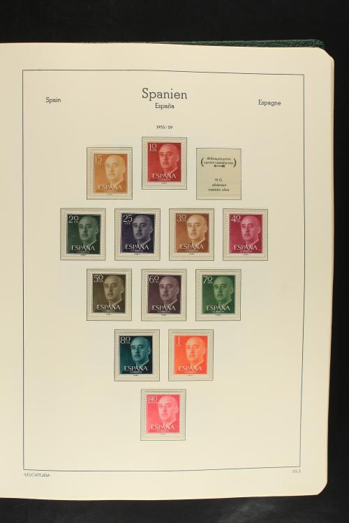 LOTES y COLECCIONES. ESPAÑA. Colección de 1950 a 2017. Práct