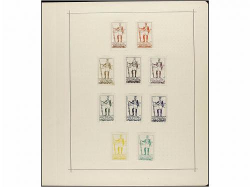 ESPAÑA: VIÑETAS. COLECCIÓN de Viñetas NACIONALISTAS editadas