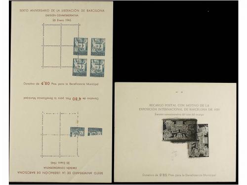 ESPAÑA: AYUNTAMIENTO DE BARCELONA. 5 cts. verde (nº 26). Hoj