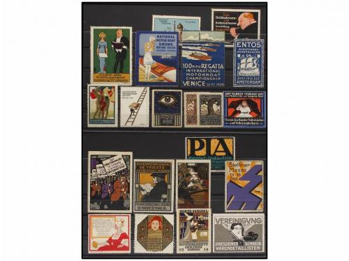 ESPAÑA: VIÑETAS. VIÑETAS DE PUBLICIDAD (POSTER STAMPS). Conj