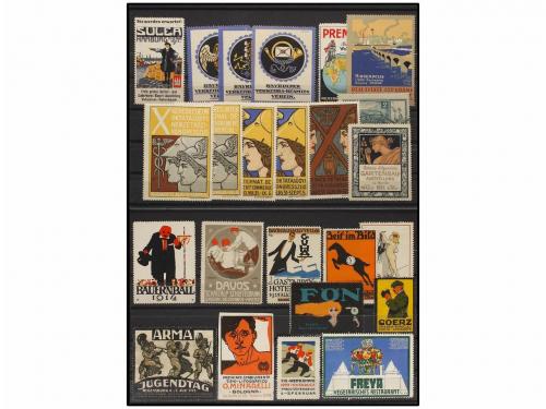ESPAÑA: VIÑETAS. VIÑETAS DE PUBLICIDAD (POSTER STAMPS). Conj
