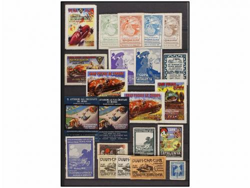 ESPAÑA: VIÑETAS. VIÑETAS DE AUTOMÓVILES (POSTER STAMPS). Col