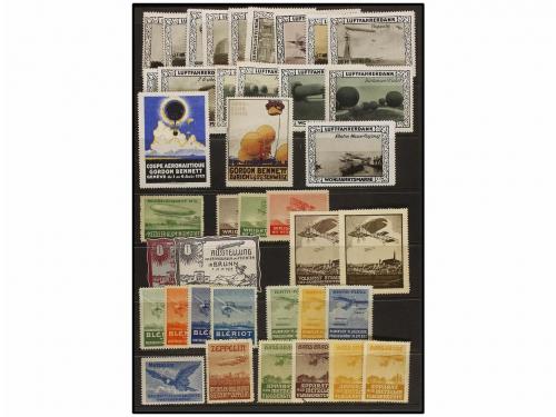 ESPAÑA: VIÑETAS. VIÑETAS DE AVIACIÓN (POSTER STAMPS). Colecc