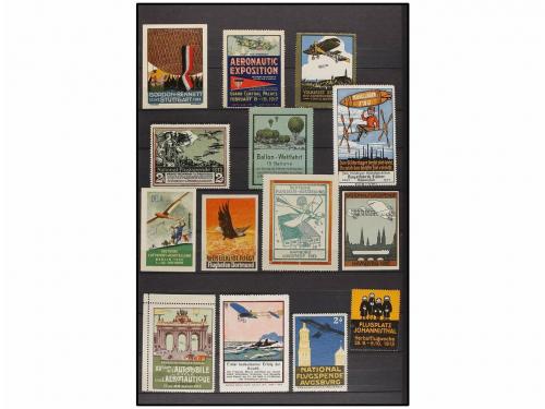 ESPAÑA: VIÑETAS. VIÑETAS DE AVIACIÓN (POSTER STAMPS). Colecc
