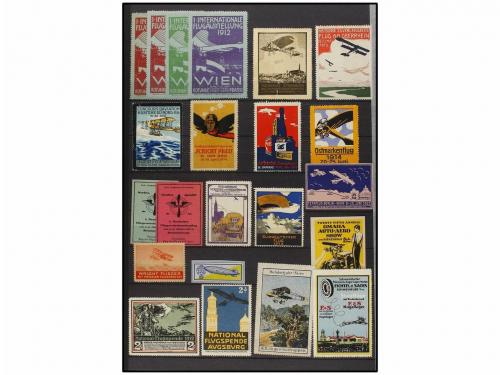 ESPAÑA: VIÑETAS. VIÑETAS DE AVIACIÓN (POSTER STAMPS). Colecc