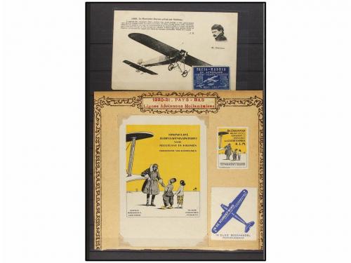 ESPAÑA: VIÑETAS. VIÑETAS DE AVIACIÓN (POSTER STAMPS). Colecc