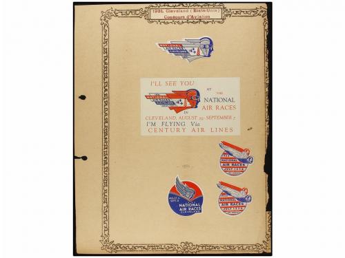 ESPAÑA: VIÑETAS. VIÑETAS DE AVIACIÓN (POSTER STAMPS). Colecc