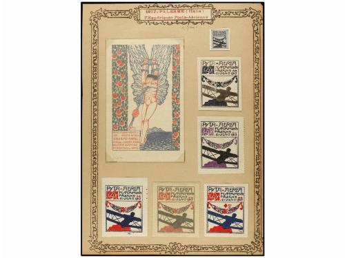 ESPAÑA: VIÑETAS. VIÑETAS DE AVIACIÓN (POSTER STAMPS). Colecc
