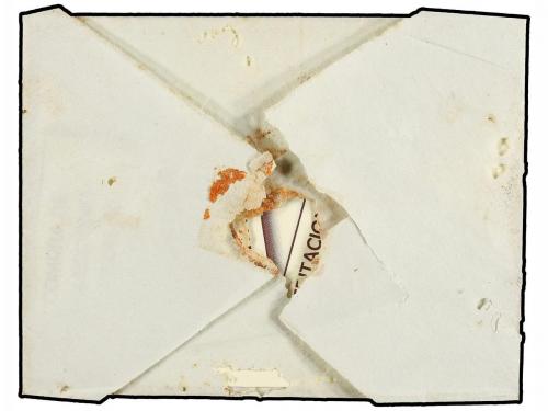 ✉ ESPAÑA. 1845. LA BISBAL a GERONA. Fechador de LA BISBAL y 