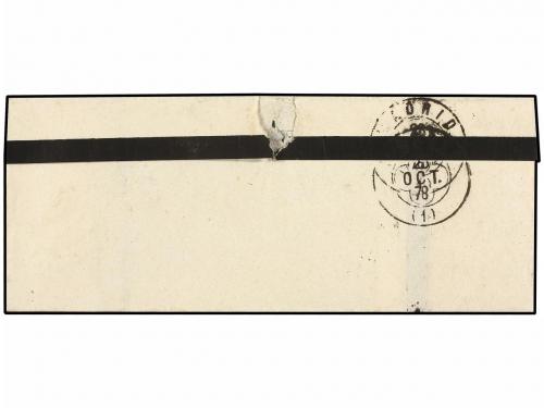 ✉ ESPAÑA. Ed. 172, 188. 1878. VITORIA a MADRID. 10 cts. cast