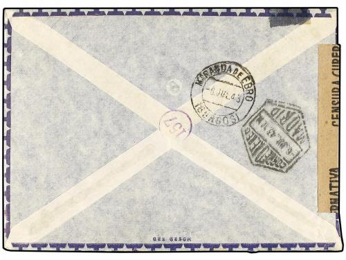 ✉ ESPAÑA GUERRA CIVIL. 1948. Carta circulada desde SUIZA dir