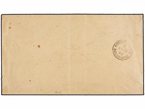 ✉ SAMOA. 1895. APIA to CONSTANTINOPLA. Registered cover fran