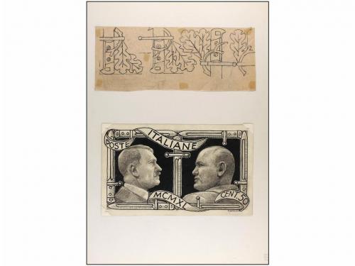 ✉ ITALIA. 1941. FRATELLANZA D&#39;ARMI ITALO-TEDESCA. Dos diseño