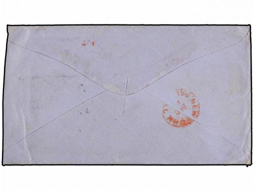 ✉ LEVANTE: CORREO INGLES. 1875. BEIRUT to U.S.A. Envelope of