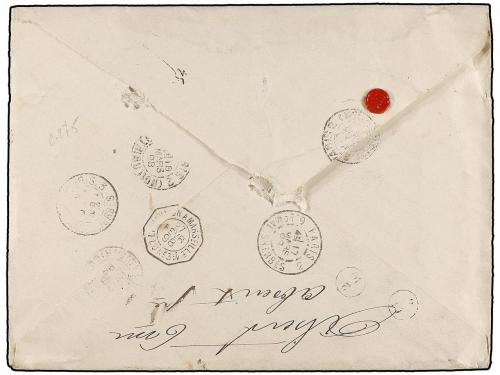 ✉ ZANZIBAR. 1898. ZANZIBAT to FRANCE. Registered envelope. S