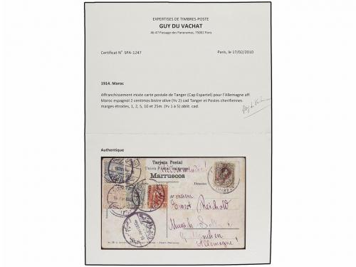 ✉ MARRUECOS. 1915. TANGER a ALEMANIA. Tarjeta Postal circula