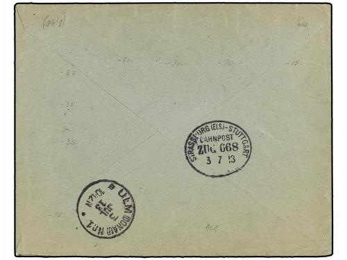 ✉ SEYCHELLES. 1913. SEYCHELLES to ALEMANIA. Registered cover