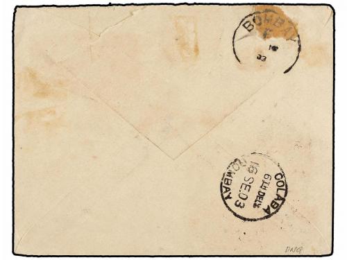 ✉ SOMALILAND. 1903. BERBERA to BOMBAY (India). Registered en