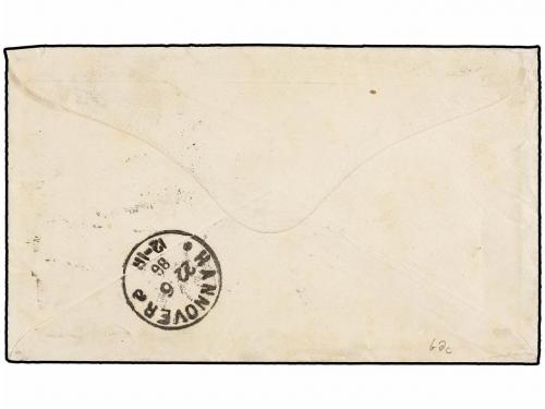 ✉ AUSTRALIA. 1886. MELBOURNE to GERMANY. Registered cover fr