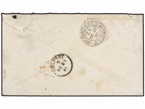 ✉ HONDURAS BRITANICA. Sg. 43a + 44a. 1891 (October 9). Regis