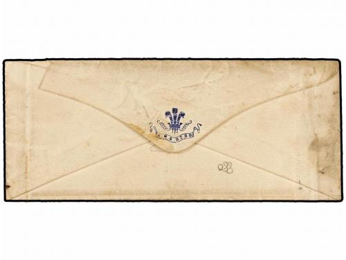 ✉ BERMUDAS. 1862. Cover to ENGLAND franked Great Britain 1d.