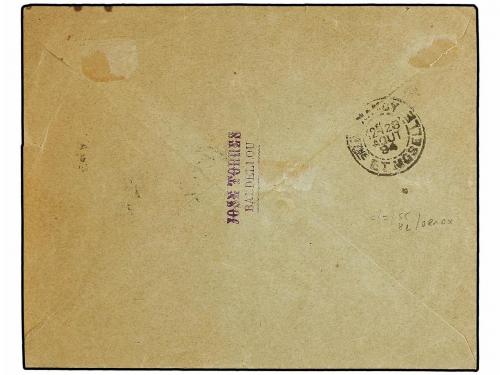 ✉ ESPAÑA. Ed. 213, 220. 1894. BARCELONA a FRANCIA. 20 cts. v