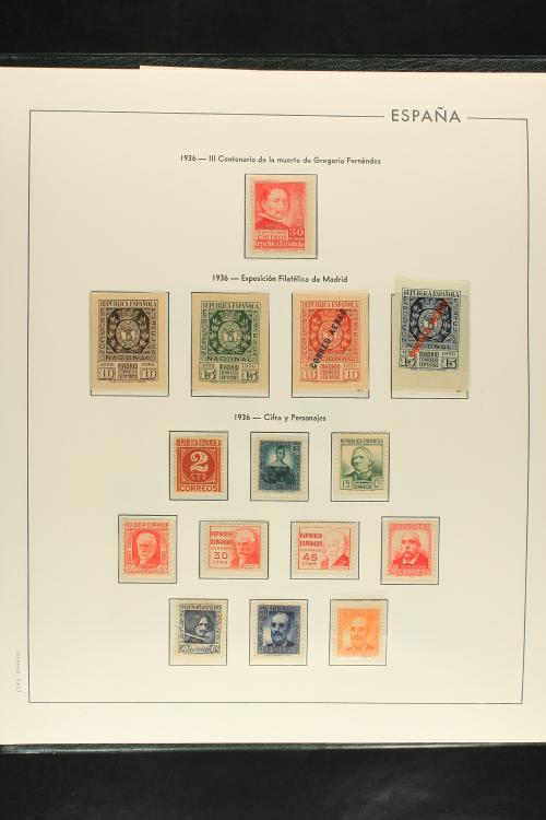 LOTES y COLECCIONES. ESPAÑA. Colección de 1930 al 2000 en nu
