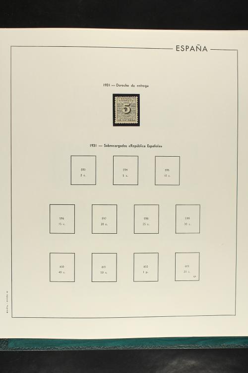 LOTES y COLECCIONES. ESPAÑA. Colección de 1922 a 1995 en och