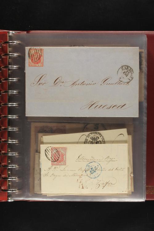 ✉ LOTES y COLECCIONES. ESPAÑA. Colección de 68 cartas de 185