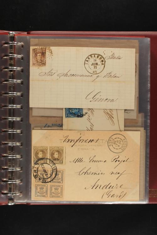 ✉ LOTES y COLECCIONES. ESPAÑA. Colección de 68 cartas de 185