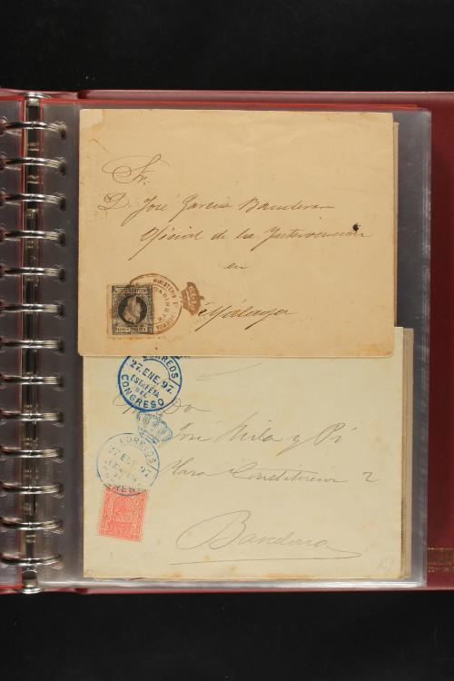 ✉ LOTES y COLECCIONES. ESPAÑA. Colección de 68 cartas de 185