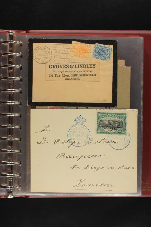 ✉ LOTES y COLECCIONES. ESPAÑA. Colección de 68 cartas de 185