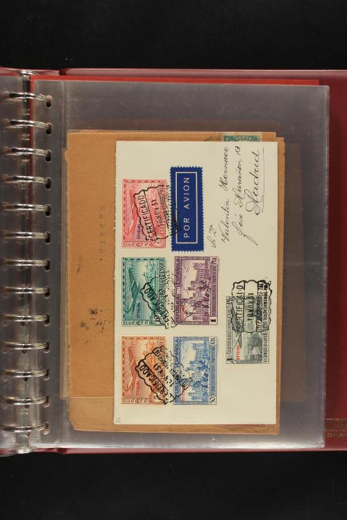 ✉ LOTES y COLECCIONES. ESPAÑA. Colección de 68 cartas de 185