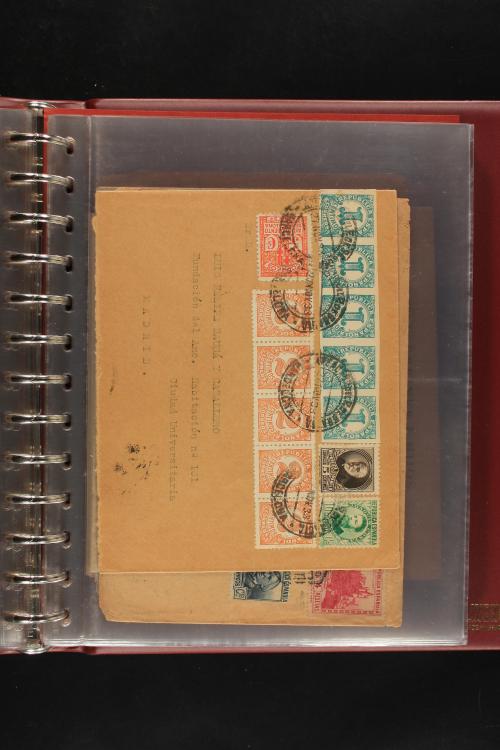 ✉ LOTES y COLECCIONES. ESPAÑA. Colección de 68 cartas de 185