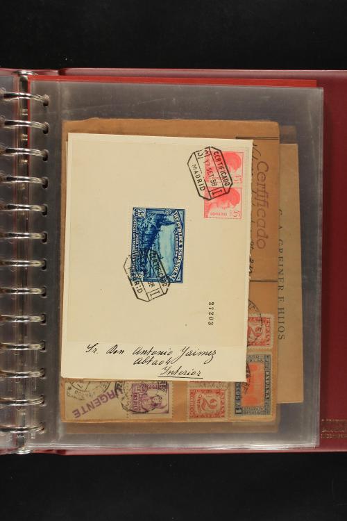 ✉ LOTES y COLECCIONES. ESPAÑA. Colección de 68 cartas de 185